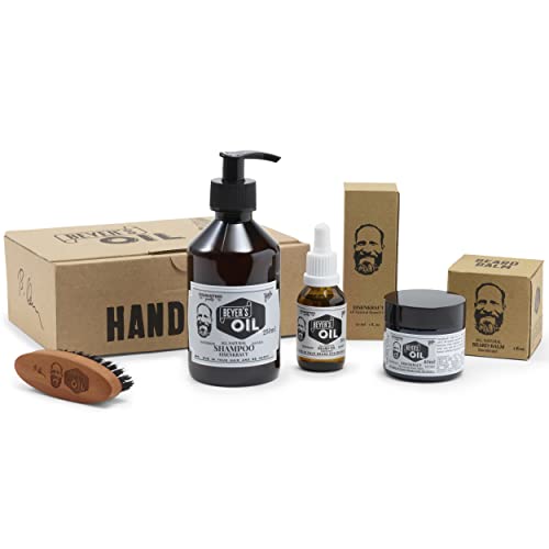 Beyer's Oil Boxxx Beard Care Complete Set - Beard Oil + Beard Balm + Beard Shampoo + Beard Brush, 30 ml (1er Pack)