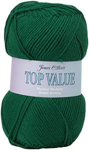 James Brett Top Value DK Double Knitting Wool 100% Acrylic Yarn 100g Ball (Navy Blue 8416)