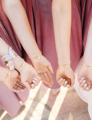 Arletty Gold Initial Bracelets for Women - Adjustable Bangles Dainy Knot Cuff, Gold Letter Initial Jewelry for Women3