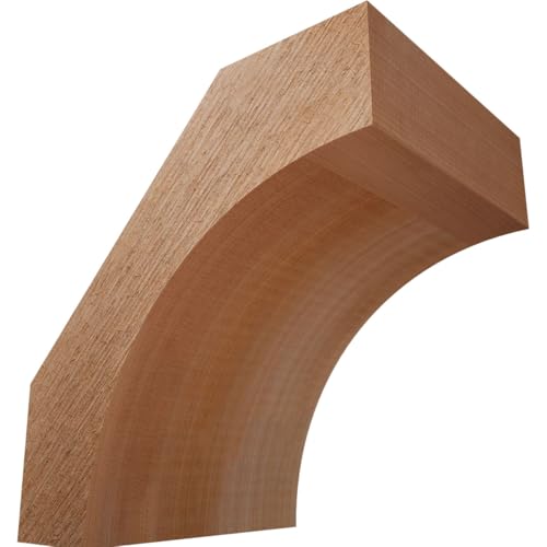 Ekena Millwork BRC06X08X08WTL00RWR 6"W x 8"D x 8"H Westlake Rough Sawn Knee Brace, Western Red Cedar