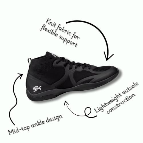 GK All-Star Cheer Hi-Flyer Mid-Top Shoe - Flexible Performance Cheerleading Sneaker - Youth Sizes4