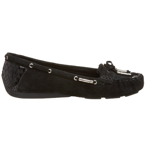 Image of Moda Spana Women's Jane Moccasin,Black Cow Suede,12 M US
