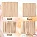 500 Pcs Assorted Waxing Sticks,4 Shapes and Sizes of Wooden Applicator Sticks for Body Legs Face Hair Removal or DIY Craft Projects