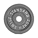 CAP Barbell Olympic 2-Inch Weight Plates, Gray, Single, 25 Pound