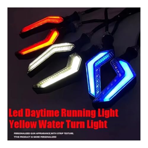 Clignotant LED moto 12V défilement bicolore arrière en ABS résistant