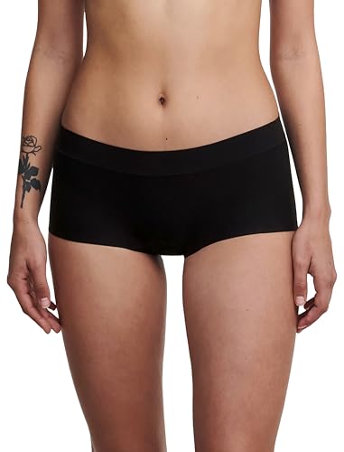 Chantelle womens Soft Stretch One Size Boyshort Boy Short Panties, Black, One Size US
