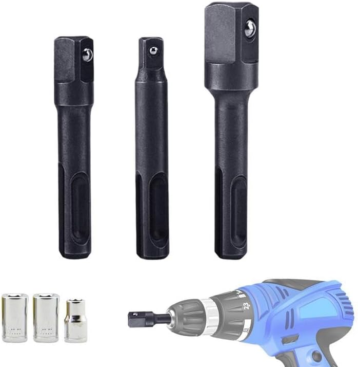 Sleeve Drill Bit Adapter Socket Screwdriver Bit Drill Adapter with Steel Ball Connecting Rod Multifunction Screwdriver Bit Drill - (As Show)