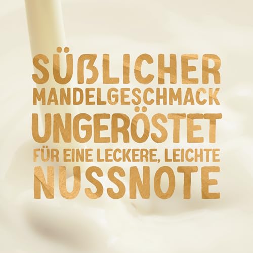 Alpro Barista Mandeldrink – Vegan und laktosefrei – Reich an Ballaststoffen – Mit Calcium und Vitaminen – UHT – 8 x 1 L