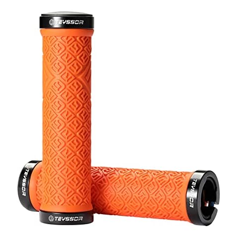 Teyssor Fahrradgriffe, Lenker Griffe mit Aluminium Lock rutschfeste Gummi Fahrrad Lenker Griffe für MTB BMX E-Bike Rennrad Faltrad Cover