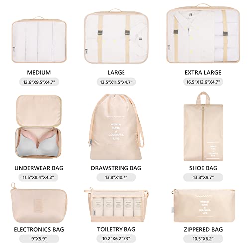 Mossio YSBGJPL-018 Packing Cubes For Carry On thumb #2