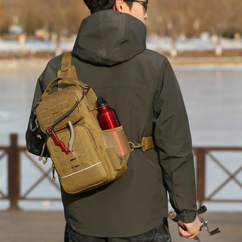Mochila de aparejos para pesca con mosca con espacio para botella de agua 2