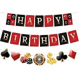 Casino Theme Party Decorations Casino Birthday Banner Poker Night Las Vegas Birthday Party Supplies