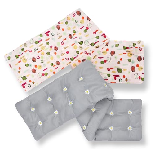 uncn Saco Semillas Microondas 68x11cm, 800g - Cojin Térmico para Cuello/Espalda, Saco de Semillas para Microondas (Rosa roja)