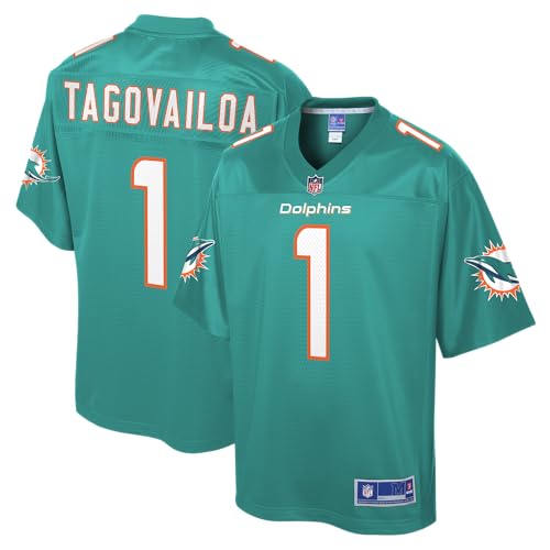NFL PRO LINE Mens Tua Tagovailoa Aqua Miami Dolphins Big & Tall Player Jersey