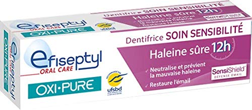 Efiseptyl - Dentifrice Sensibilité Oxi-Pure - Haleine Fraîche 12 Heures - Efficacité Immédiate - Testée Cliniquement - 75 ml Cover