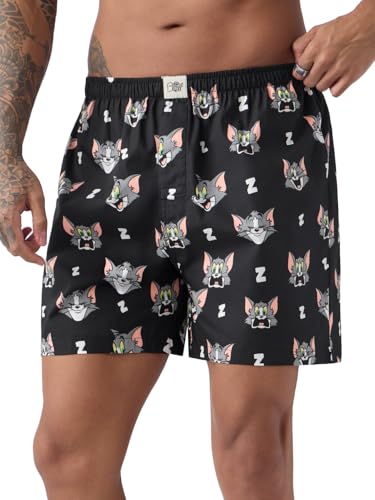 Image of The Souled Store Official Stranger Things: Hawkins Mens and Boys Regular fit Graphic Printed Cotton Green Color Men Boxer Shorts