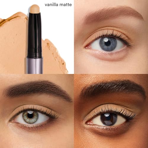 Image of Julep Eyeshadow 101 Cream-to-Powder Waterproof Eyeshadow Stick - Vanilla Matte - Long-Lasting, Buildable, Crease-Proof, Cruelty Free, Matte Finish with Built-In Smudger