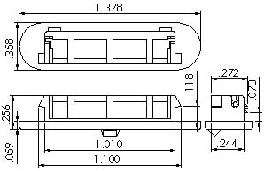 Set of 10 pcs Window Sash Weep Cover 1239WHITE