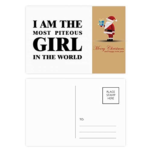 Cartes postales I Am The Piteous Girl Père Noël pour partager l'amour et la magie