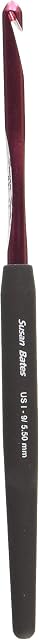Susan Bates Silvalume Soft Handle Aluminum Crochet Hook 5.5"-Size I9/5.5Mm