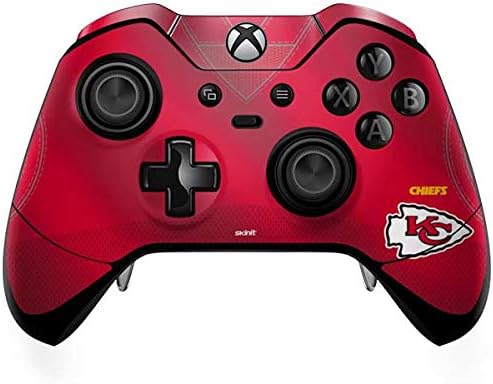 Skinit Decal Gaming Skin Compatible with Xbox One Elite Controller - Officially Licensed NFL Kansas City Chiefs Team Jersey Design