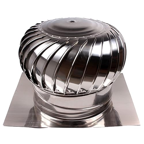 Comignolo in Acciaio Inox con girante Antivento per Una Ventilazione efficiente, Soluzione per tetti Resistente alle intemperie per Case e spazi Esterni.