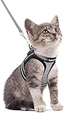 Escape? Pas Plus!: Ce harnais pour chat avec laisse comprend la bande magique et la boucle arrière pour une fermeture sûre pour empêcher le chat de glisser. Et la conception de style gilet protège le cou de votre chat contre la traction et la tension d'un collier. Vous pouvez partager des promenades, des exercices et des loisirs agréables à l'extérieur avec votre chat maintenant