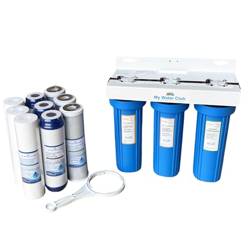 MyWaterClub Whole House 3-Stage Water Filter System