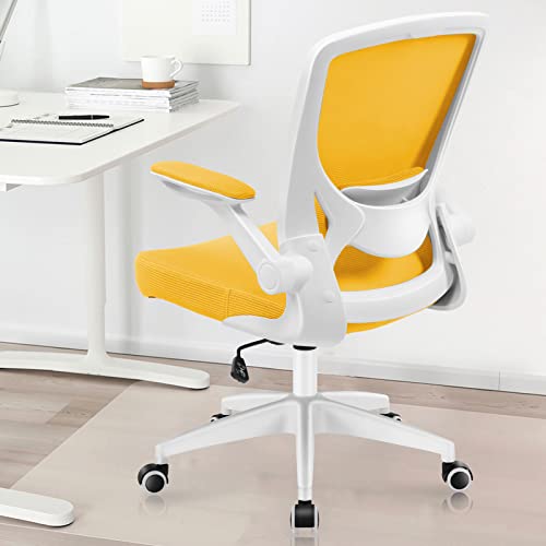 Kerdom 9060 Silla De Oficina Ergonómica Con Reposabrazos Plegables, Silla De Ordenador Giratoria De Tejido De Malla De 360 , Amarillo Kerdom 9060 Silla De Oficina Ergonómica Con Reposabrazos Plegables, Silla De Ordenador Giratoria De Tejido De Malla De 360 , Amarillo