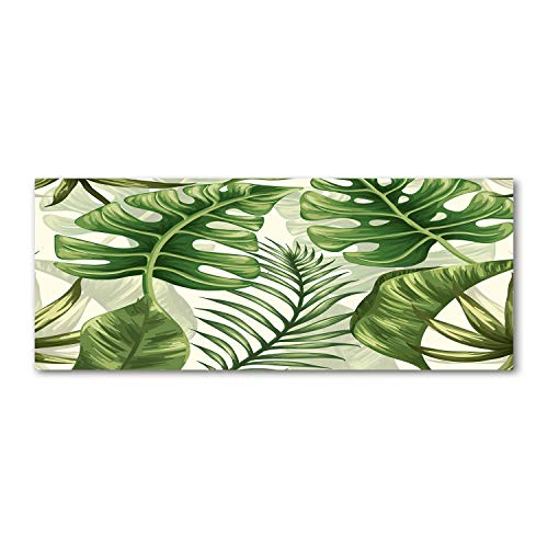 Dosseret de cuisine feuilles tropicales pour une ambiance verte