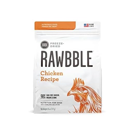 BIXBI Liberty Freeze-Dried Dog Food Topper & Treats, Chicken – 98% Meat & Organs, No Refrigeration – USA Made, 26 oz