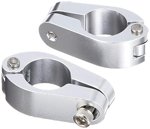 ポッシュ バイク用品 バイクハンドルブレース クランプ 22.4mm シルバー クイックリリース 090167-03