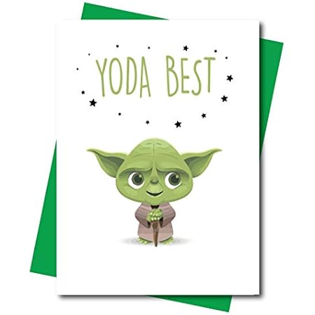 Medium Hallmark Star Wars Thank You Teacher CardYoda