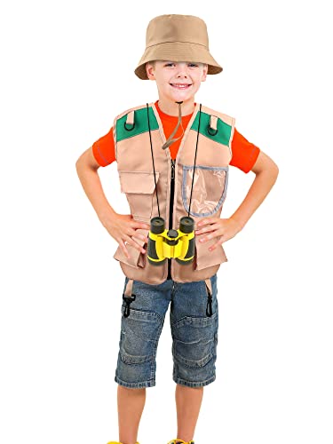 Disfraz infantil explorador con chaleco y accesorios miniatura 3