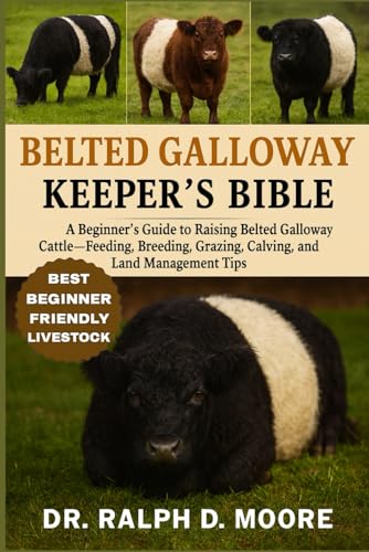 Image of BELTED GALLOWAY CATTLE: A Beginner’s Guide to Raising Belted Galloway Cattle – Feeding, Breeding, Grazing, Calving, and Land Management Tips