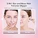 TOUCHBeauty Electric Ear and Nose Hair Trimmer for Women, Painless Round Tip for Sensitive Skin, Mini Portable Shaver with Travel Case, Easy Clean & Battery Powered, Perfect Christmas Day