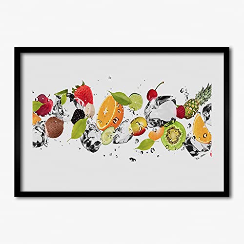 Tableau cadre en bois Tulup 70x50 cm peinture moderne haute finition