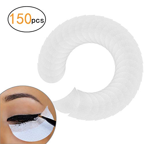 150 pieces Eyeshadow Shields, Under Eye Eyeshadow Pad Patches, Makeup Residue Protection Shield for Eyelash Eyeshadow and Lip Makeup