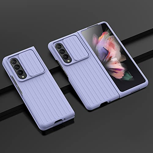 Coque Samsung Z Fold 3 antichoc, protection rigide violette Galaxy ZFold3 W22