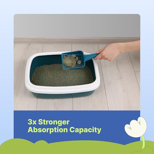 Image of bury & go by mawshi Herbal Cat Litter 5kg, 100% Biodegradable & Toxin Free, Natural Bentonite, Long Lasting Odour Control,3X Stronger Absorption, Dust Free, Low Tracking, Safe for Adult Cats & Kittens
