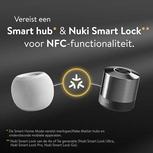 Nuki Keypad 2 NFC Smart Lock Accessoire – Ontgrendel met NFC, Vingerafdruk, 6-cijferige Code, Apple Home Key, Matter-compatibel - Afbeelding 6