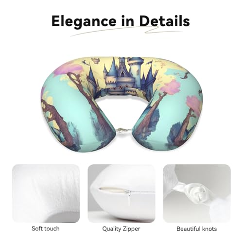 Almohada de viaje de espuma viscoelástica lavable miniatura 3