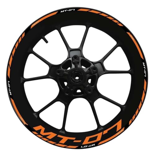 Autocollant MT-07 réfléchissant pour protéger vos jantes Yamaha des rayures