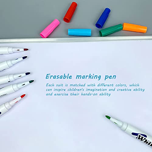 Conjunto de pintura a água para crianças, caneta de tinta flutuante mágica, marcador branco de apaga