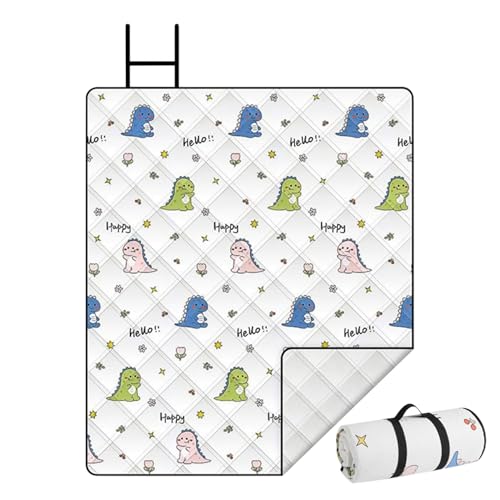 Couverture de pique-nique Garden imperméable Machette de pique-nique de plage de camping en plein air avec poignée de transport multiple lavable 200 x 150 cm de rembourrage en coton épais pour le