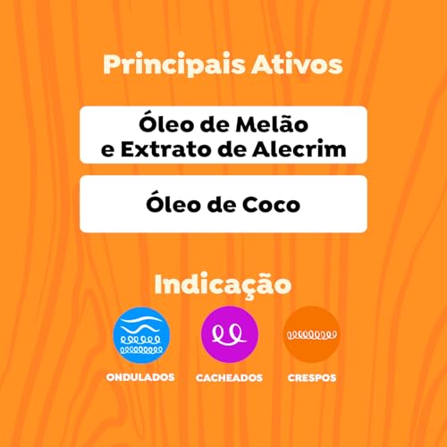 Salon Line, Creme para Pentear, Melão, Cachinhos Poderosos, Vegano - Para Cabelos Ondulados, Cachead