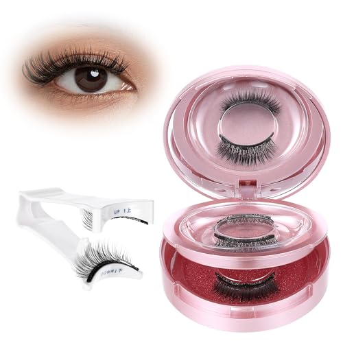 YBEATY 2 Paar Wiederverwendbares Magnetische Wimpern mit Applikator Wasserdicht kein Kleber nötig 3D Wimpern-magnetisch Kein Eyeliner Erforderlich Für Tägliches Make-up Dating Hochzeit Party