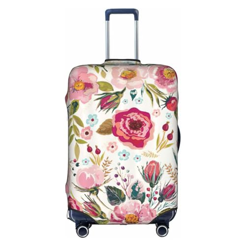 BREAUX flower leaf print Luggage Protective Covers Luggage Sleeves Luggage Decorative Covers, Zip Luggage Covers