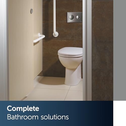 Armitage Shanks Contour 21 Toilet seat and Cover, Rounded Shape, Durable Toilet seat, Including Hinge Set for Easy Installation, Scratch-Resistant Urea – White (375x440x70 mm) - Image 9