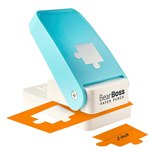 Amazon.co.jp: BearBoss 2インチ パズルパンチ 穴パンチ形状